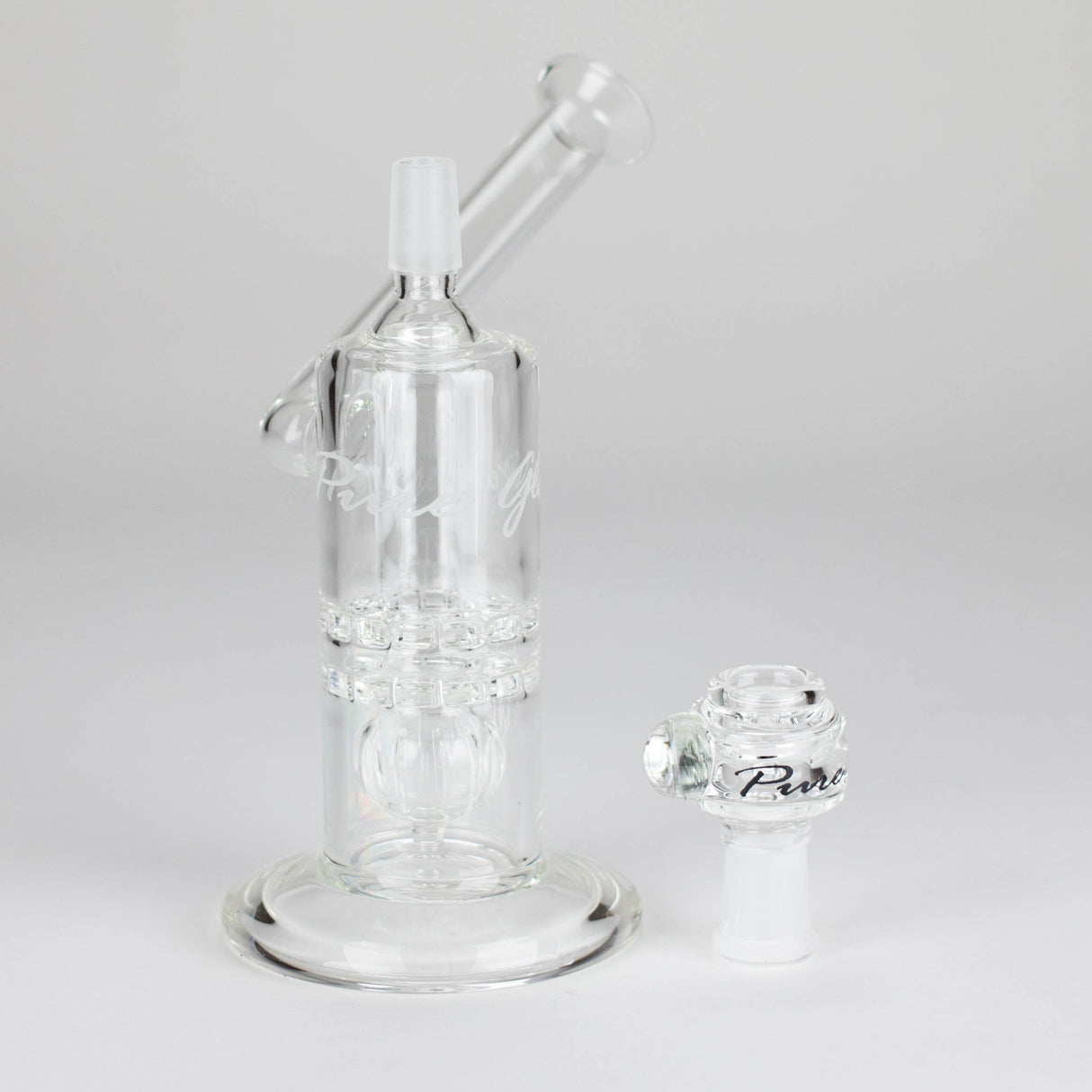 Pure Glass | 7" Mini Torus - Male 14mm