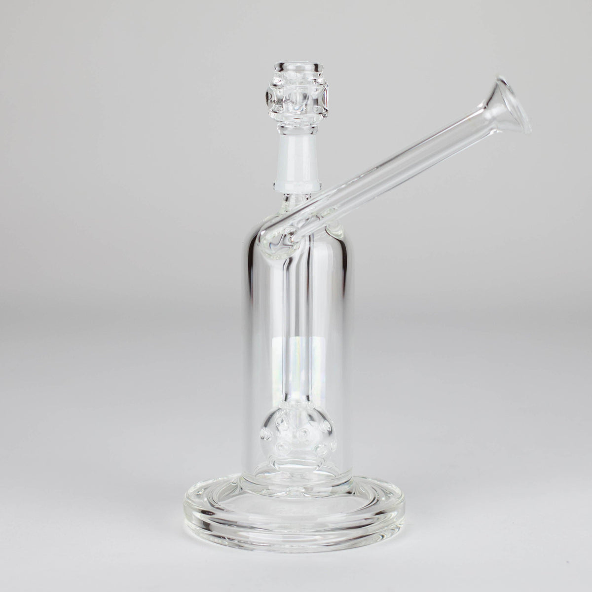 PINNACLE DISTRIBUTORS INC. Dab Rig Pure Glass 6.5" Arrow Perc Flower & Dab Bubbler Pure Glass 6.5" Arrow Perc Flower & Dab Bubbler