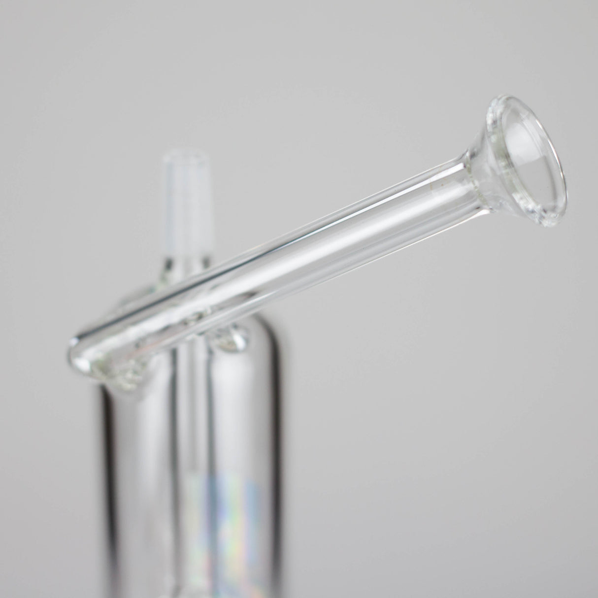 Pure Glass 6.5" Arrow Perc Flower & Dab Bubbler