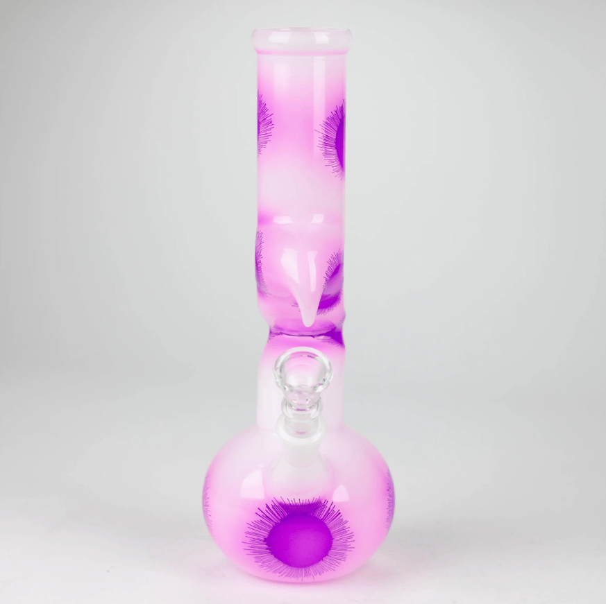 NIBO Distribution Glass Bong 9.5" Flower Zong Glass Bong with 14 mm Bowl Stem 9.5" Flower Zong Glass Bong