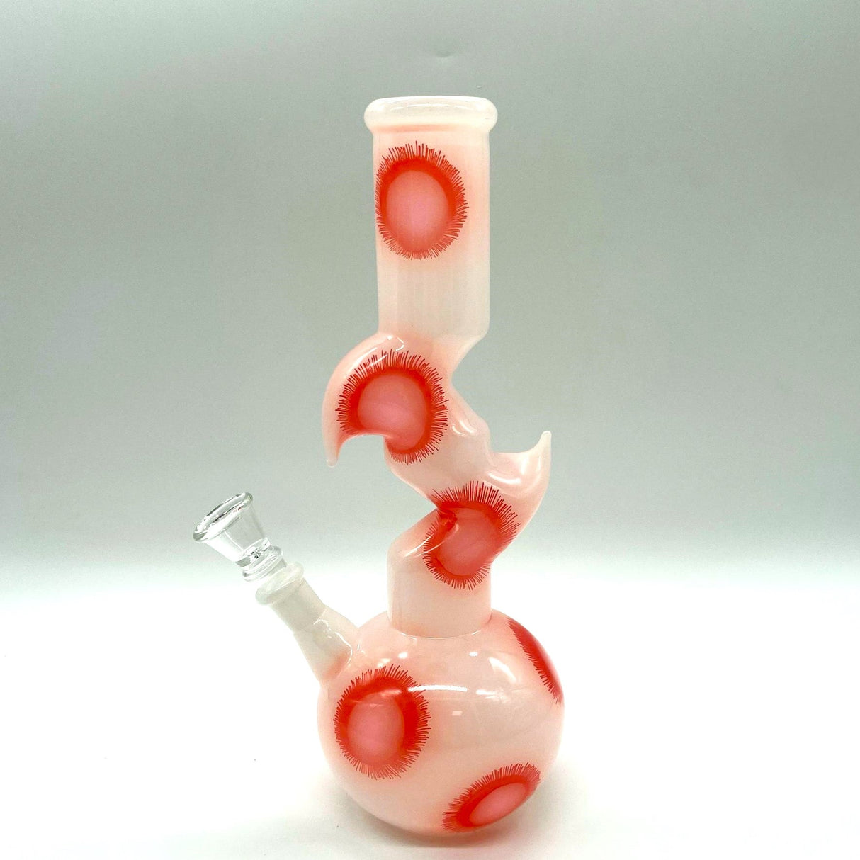 9.5" Flower Zong Glass Bong with 14 mm Bowl Stem