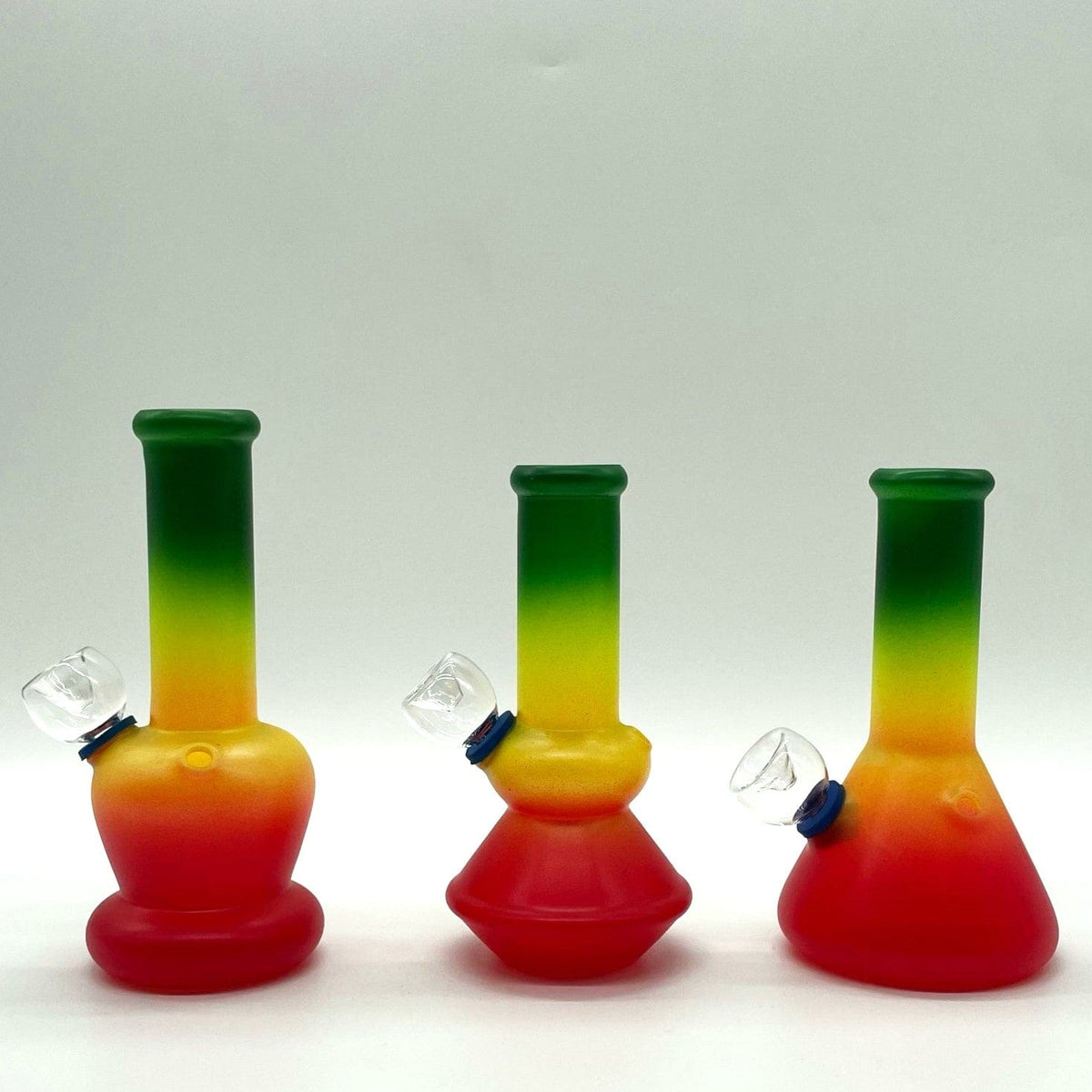 NIBO Distribution Glass Bong 6" Frosted Spiral-Cut Glass Bong 6" Frosted Spiral-Cut Glass Bong