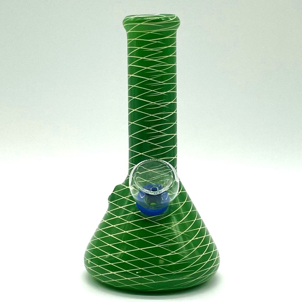 NIBO Distribution Glass Bong 6" Frosted Spiral-Cut Glass Bong 6" Frosted Spiral-Cut Glass Bong