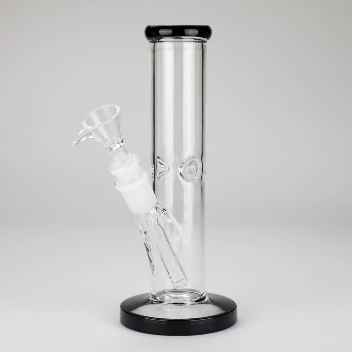 8" Straight Glass Bong with Diffused Downstem