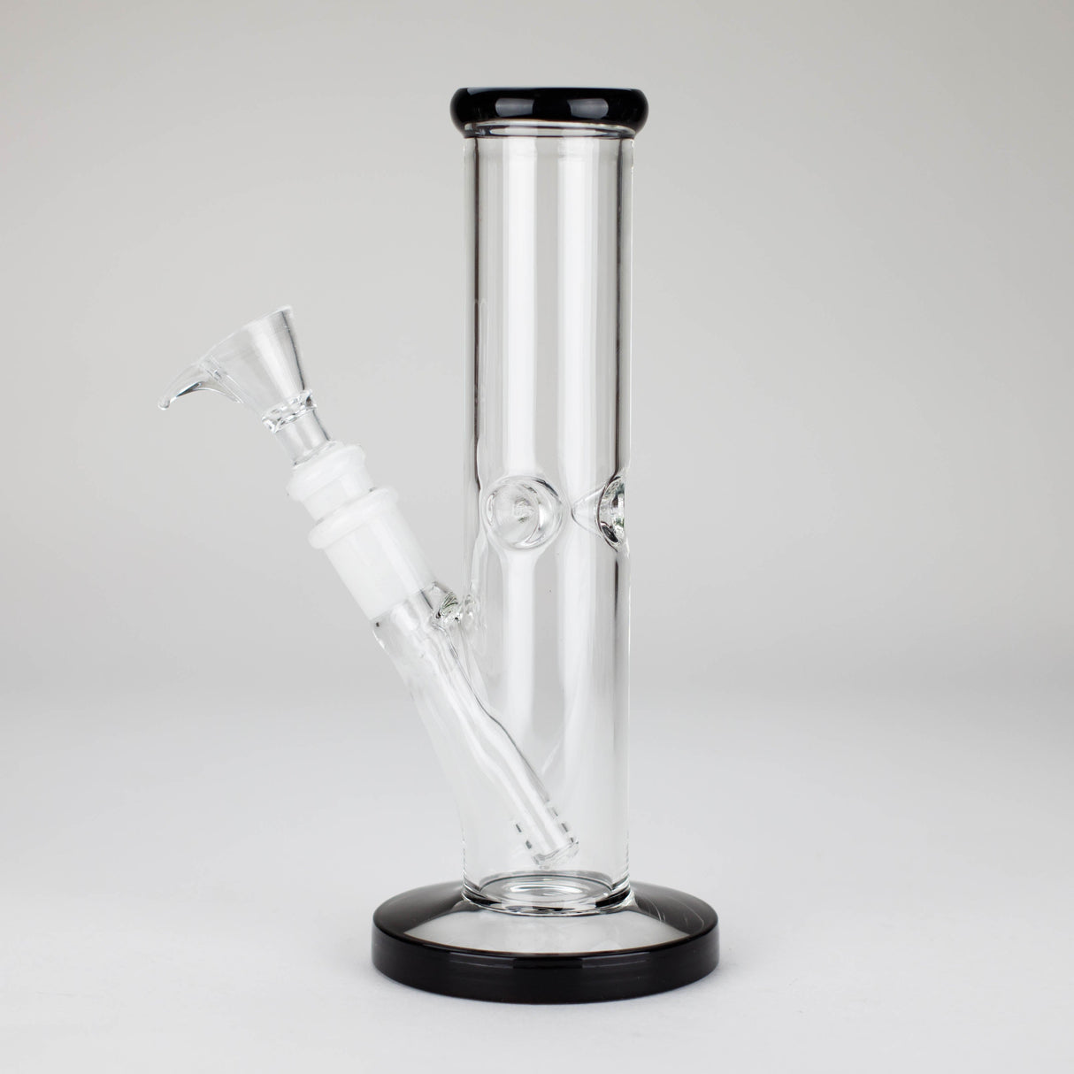8" Straight Glass Bong with Diffused Downstem