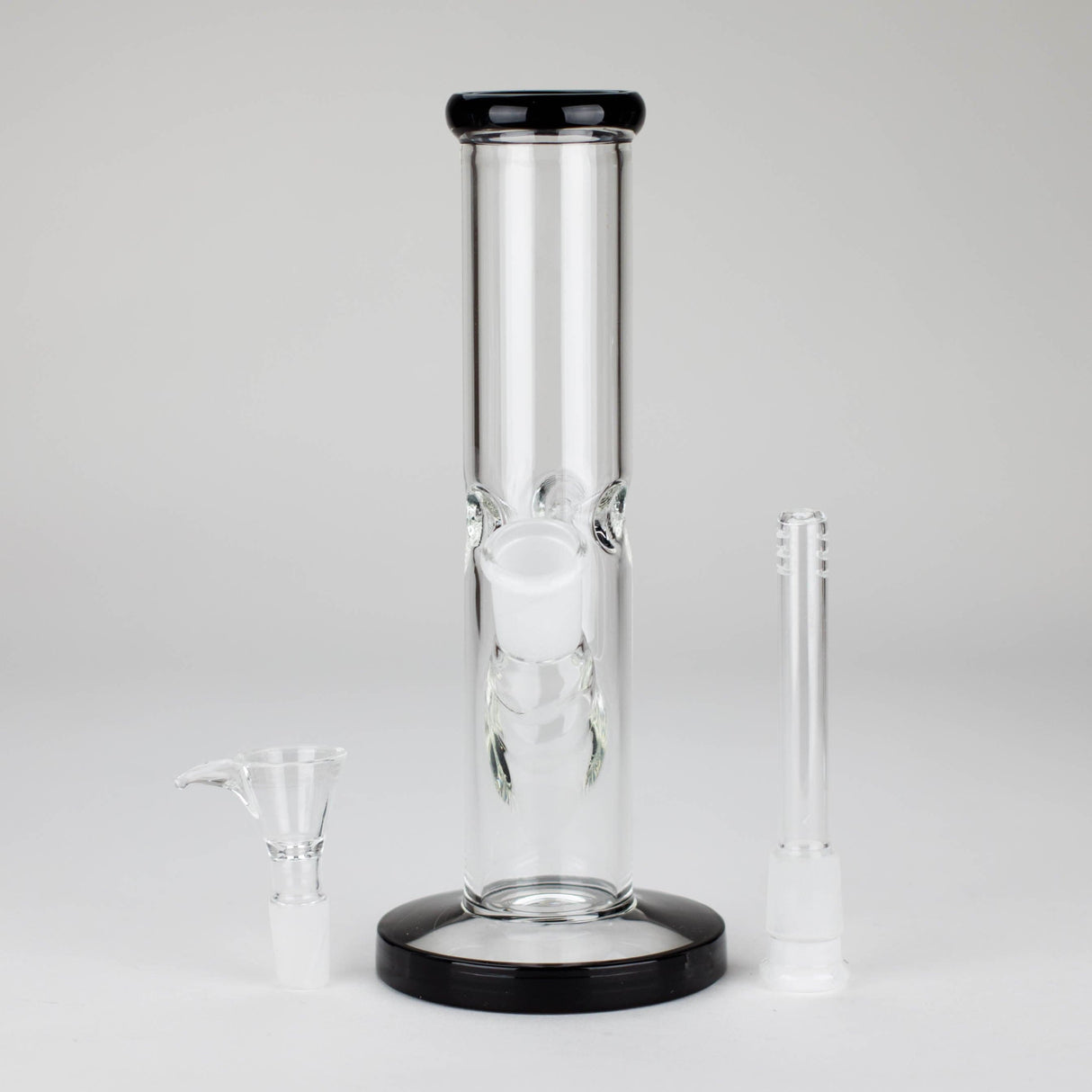 NIBO Distribution Glass Bong 8" Straight Glass Bong with Diffused Downstem 8" Straight Glass Bong with Downstem - Mini Borosilicate Bong 14 mm | Canada