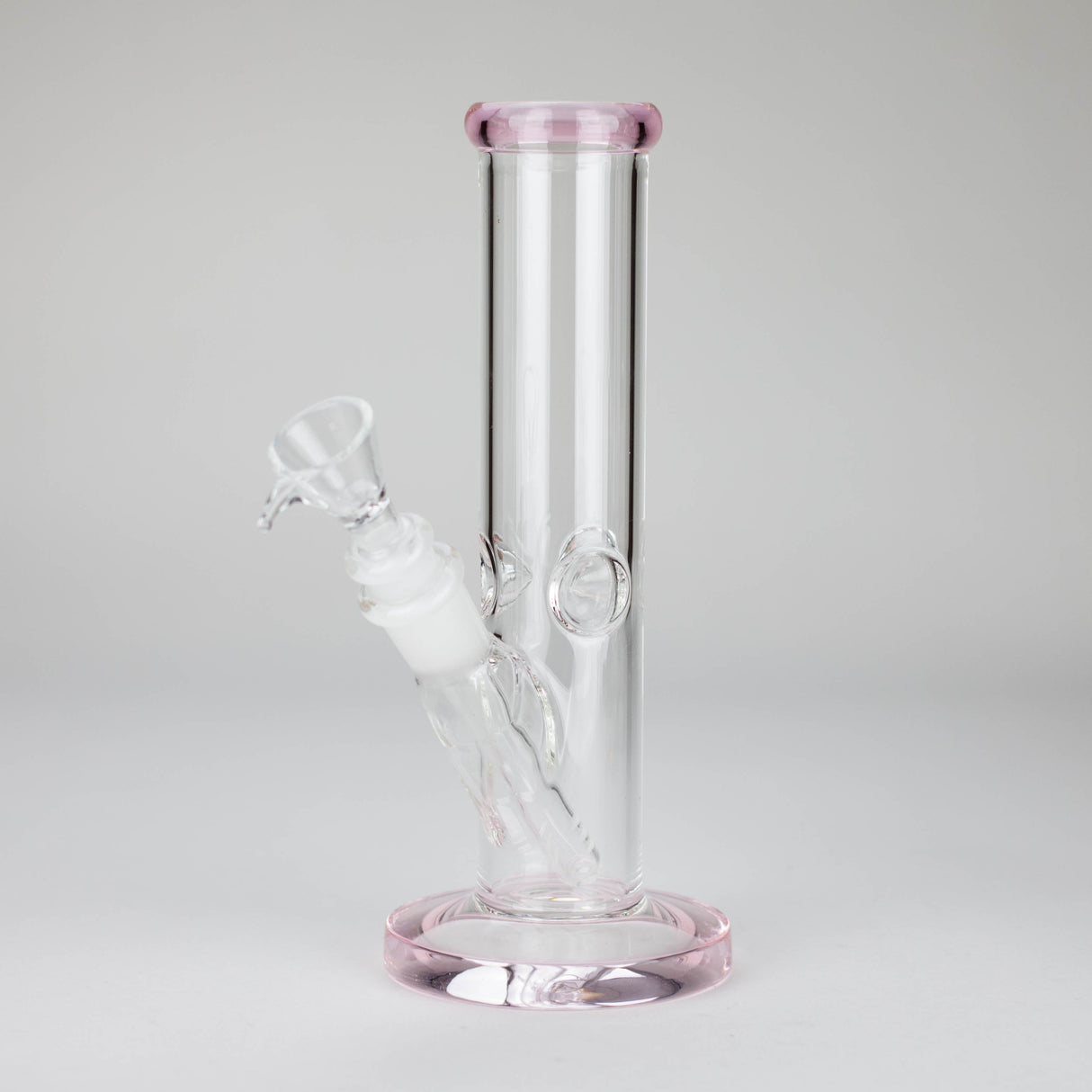 8" Straight Glass Bong with Diffused Downstem