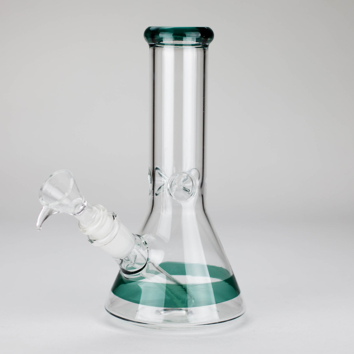8" Glass Beaker Bong with Diffused Downstem