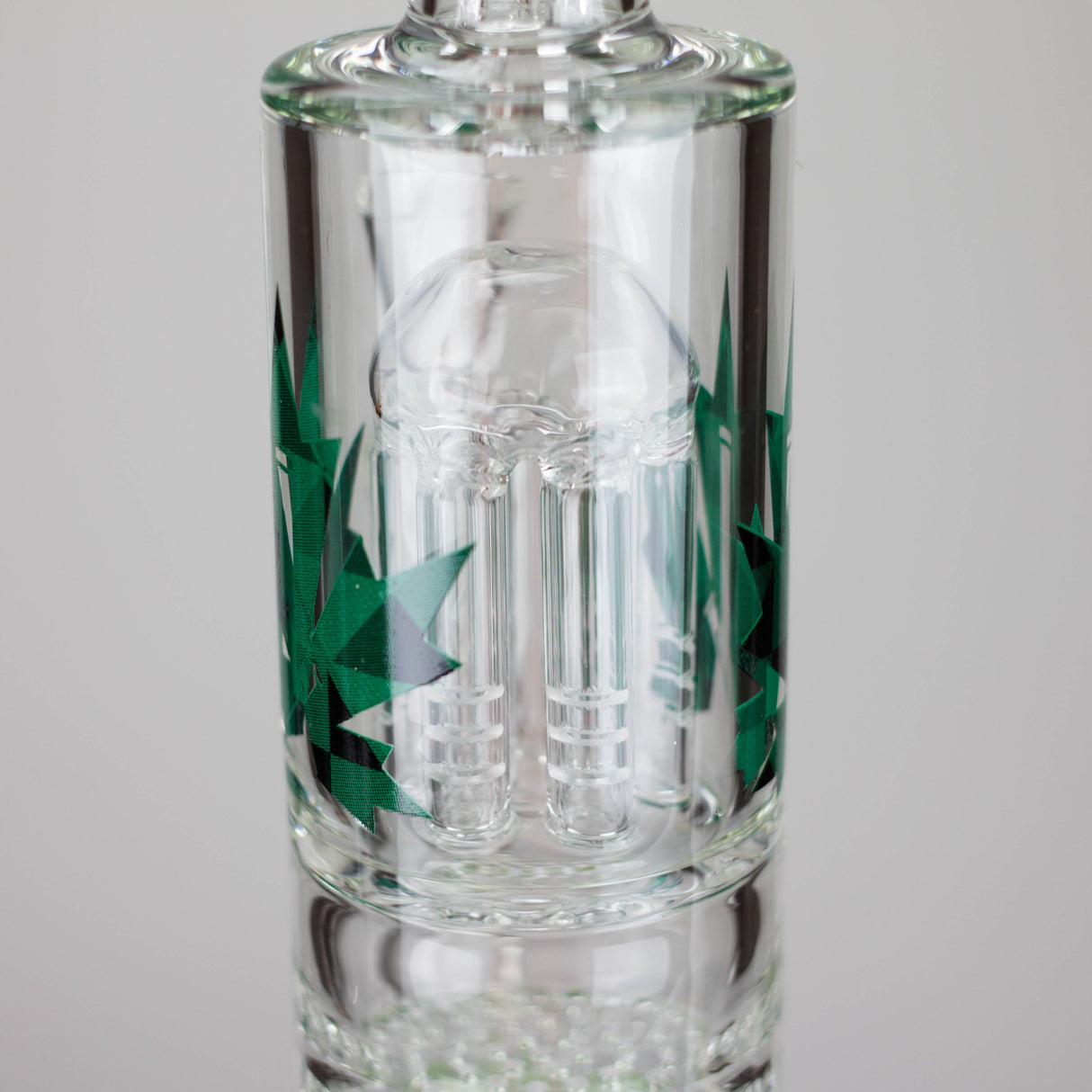 Maple Glass 12" Amber Perc Bong with Splash Guard