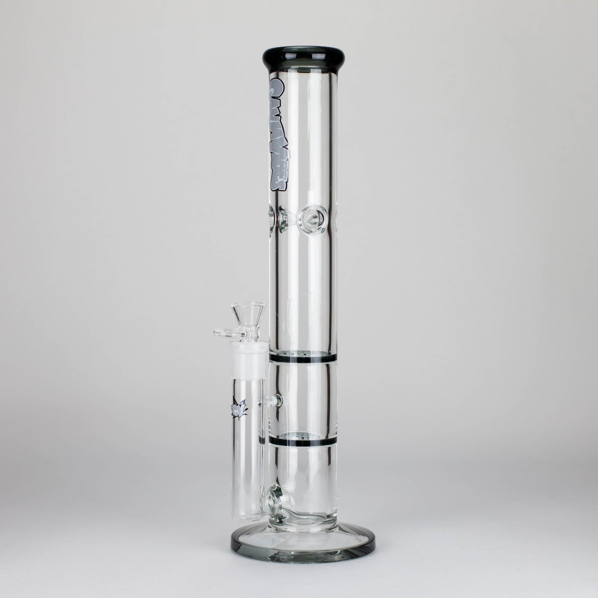 Maple Craft Inc Glass Bong Ganjavibes | Honeycomb 14 Inches Two Disk Percolator Glass Bong By Irie Vibes Series Ganjavibes | Honeycomb 14 Inches Two Disk Percolator Glass Bong By Irie Vibes Series