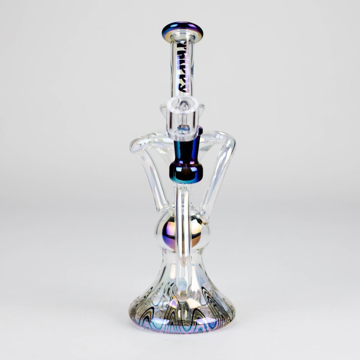 Small Biz Distributors Dab Rig Trippy Glass Colour-Shift Recycler Dab Rig Trippy Glass | Recycler with Banger