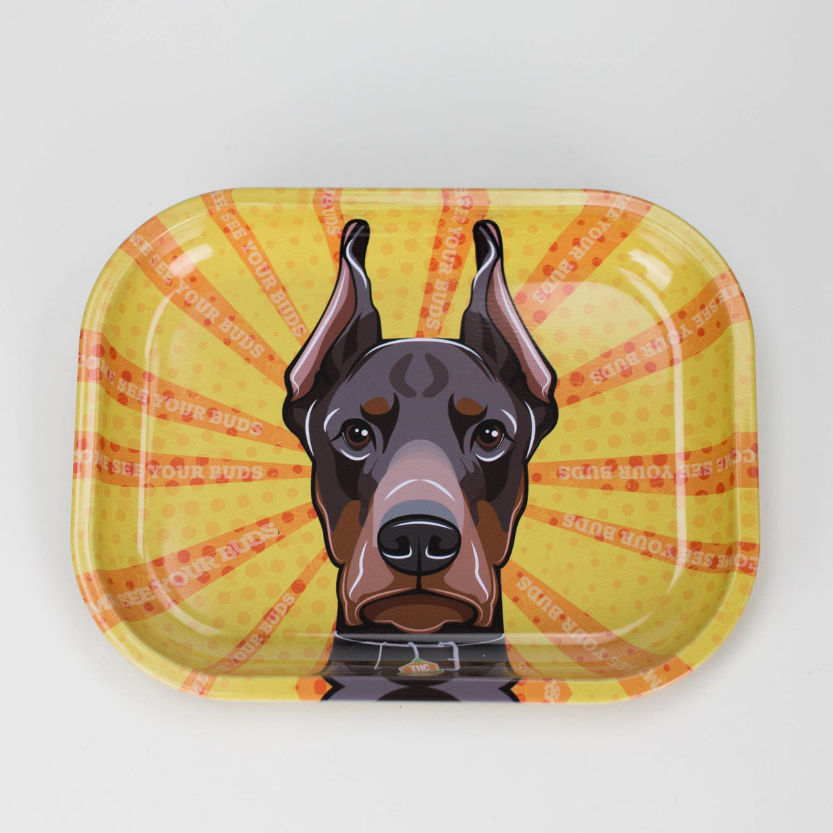 Smoking Cat Distribution Rolling Tray Novelty Metal Rolling Trays - Small Novelty Metal Rolling Tray - Small Pick your Style