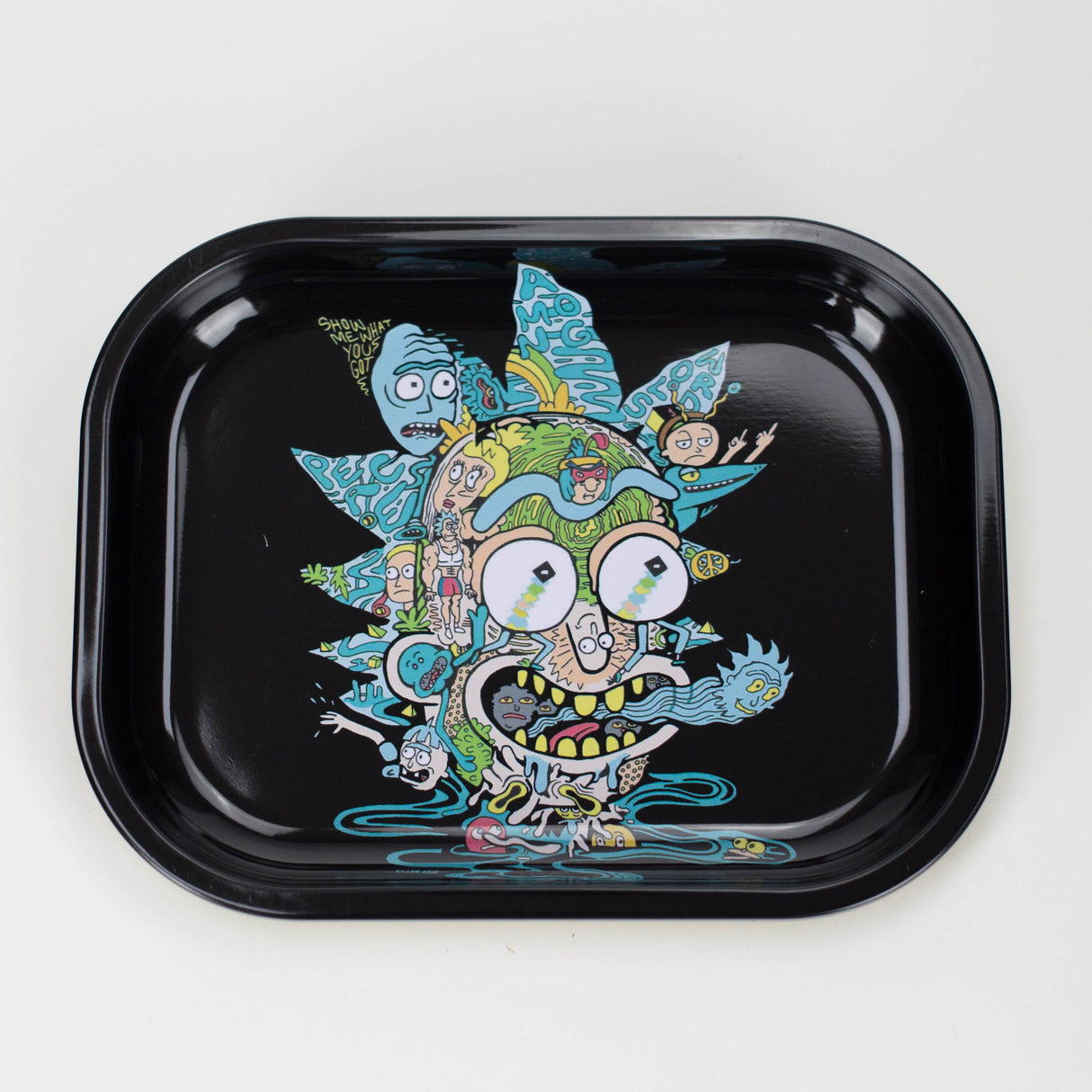 Smoking Cat Distribution Rolling Tray Novelty Metal Rolling Trays - Small Novelty Metal Rolling Tray - Small Pick your Style