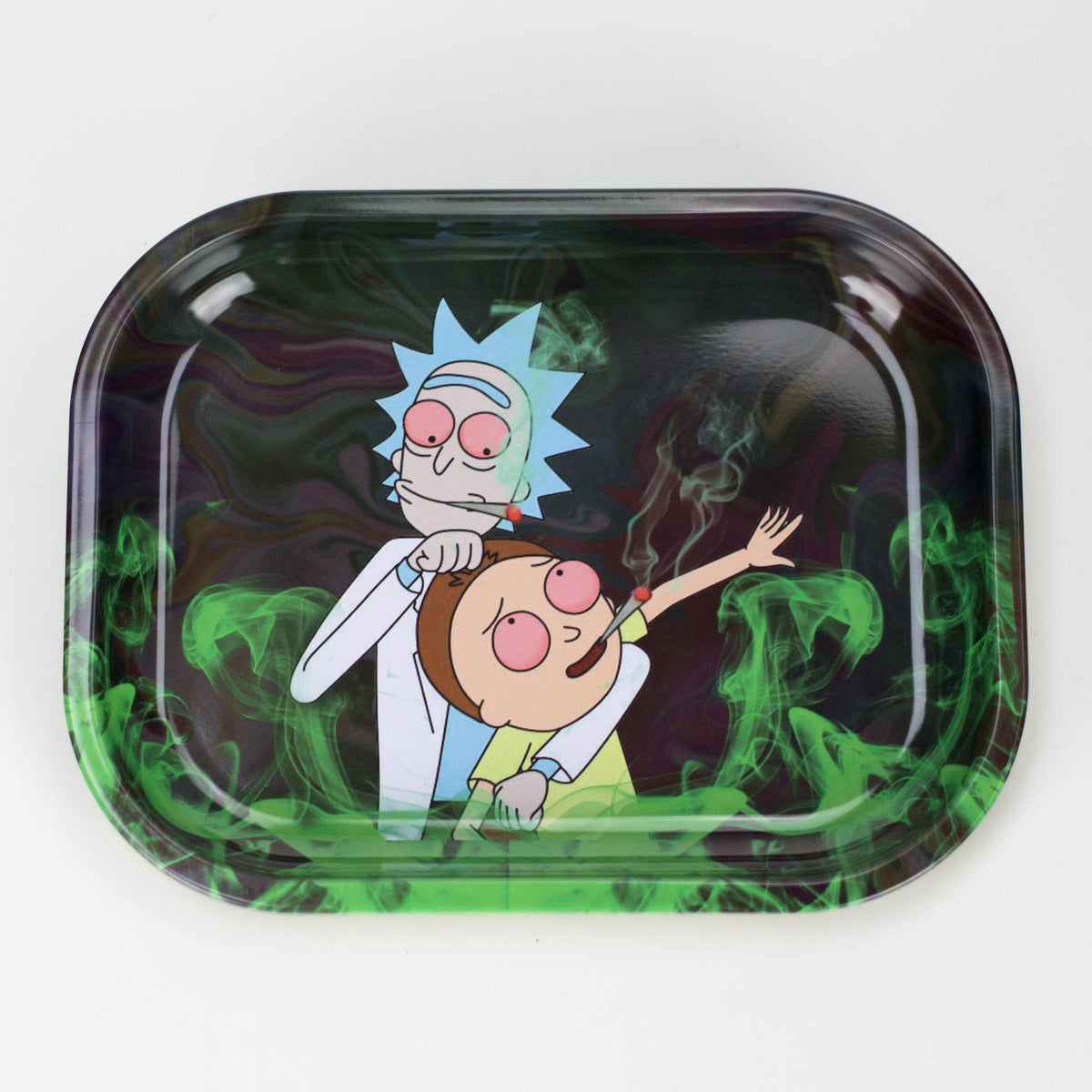 Smoking Cat Distribution Rolling Tray Novelty Metal Rolling Trays - Small Novelty Metal Rolling Tray - Small Pick your Style