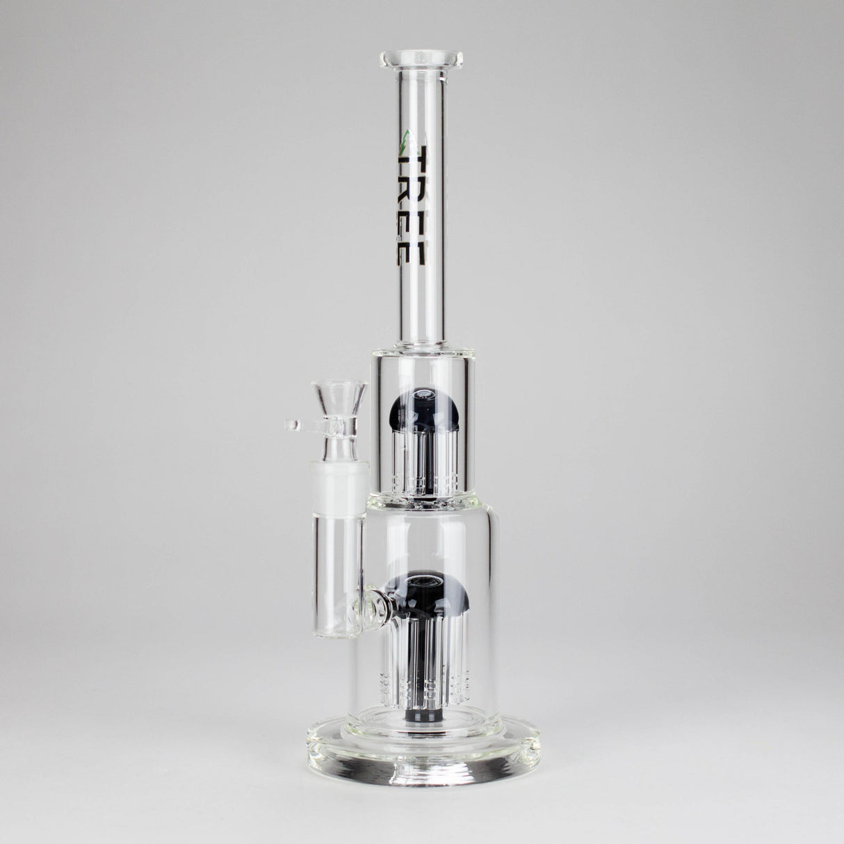 Maq Distributors Glass Bong Tree Glass | 15" Double Tree Cake Bong Tree Glass | 15" Double Tree Cake Bong