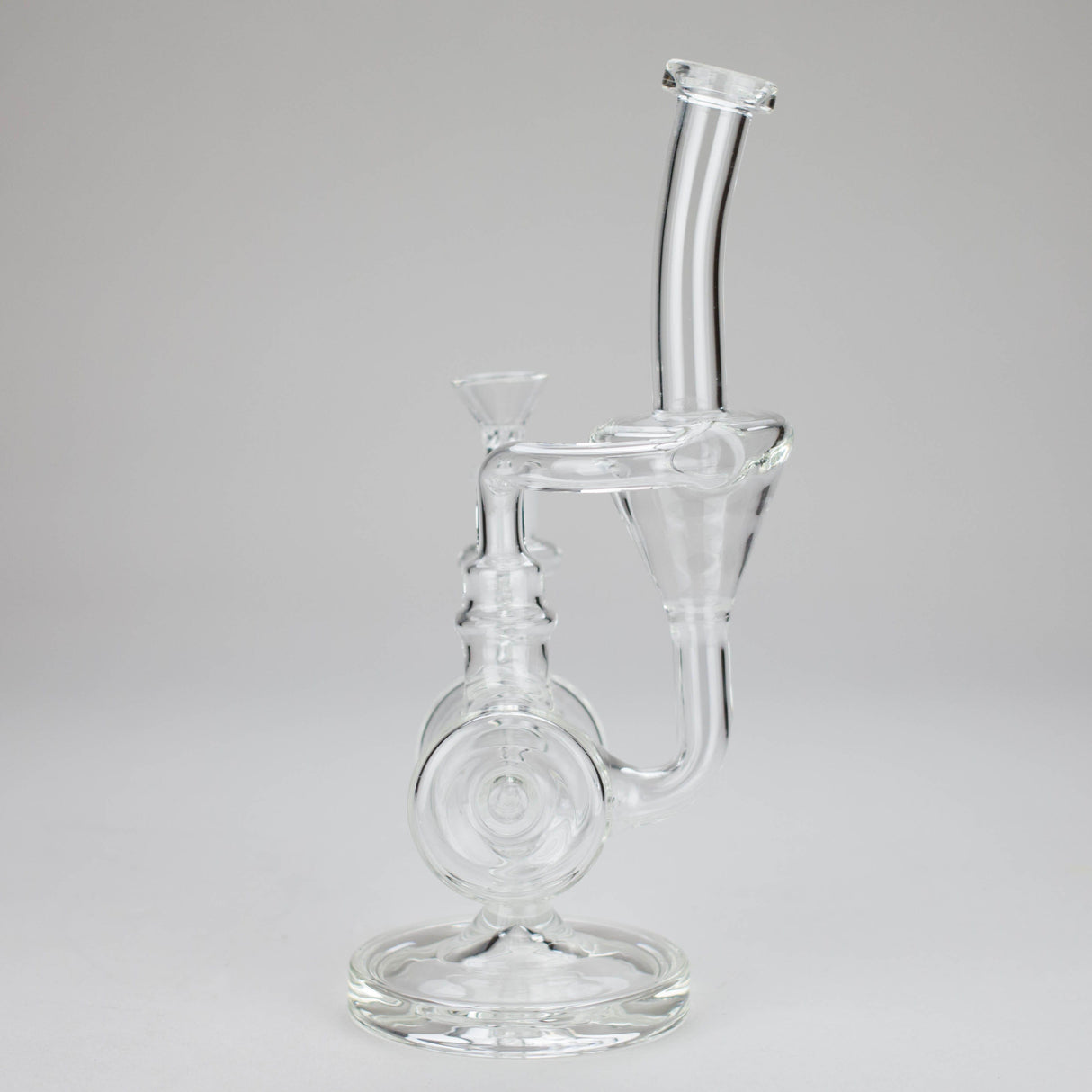 Canadian Distributor Glass Bong 11" Clear Recycler Glass Bong with Inline Diffuser 11" Clear Recycler Glass Bong - Inline Diffuser | Canada