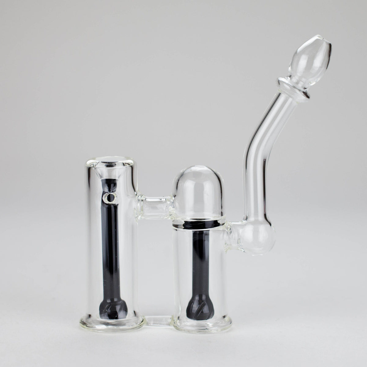 Canadian Distributor Glass Bong 6" Clyde Dual Chamber Glass Bubbler 6" Clyde Dual Chamber Glass Bubbler | Canada