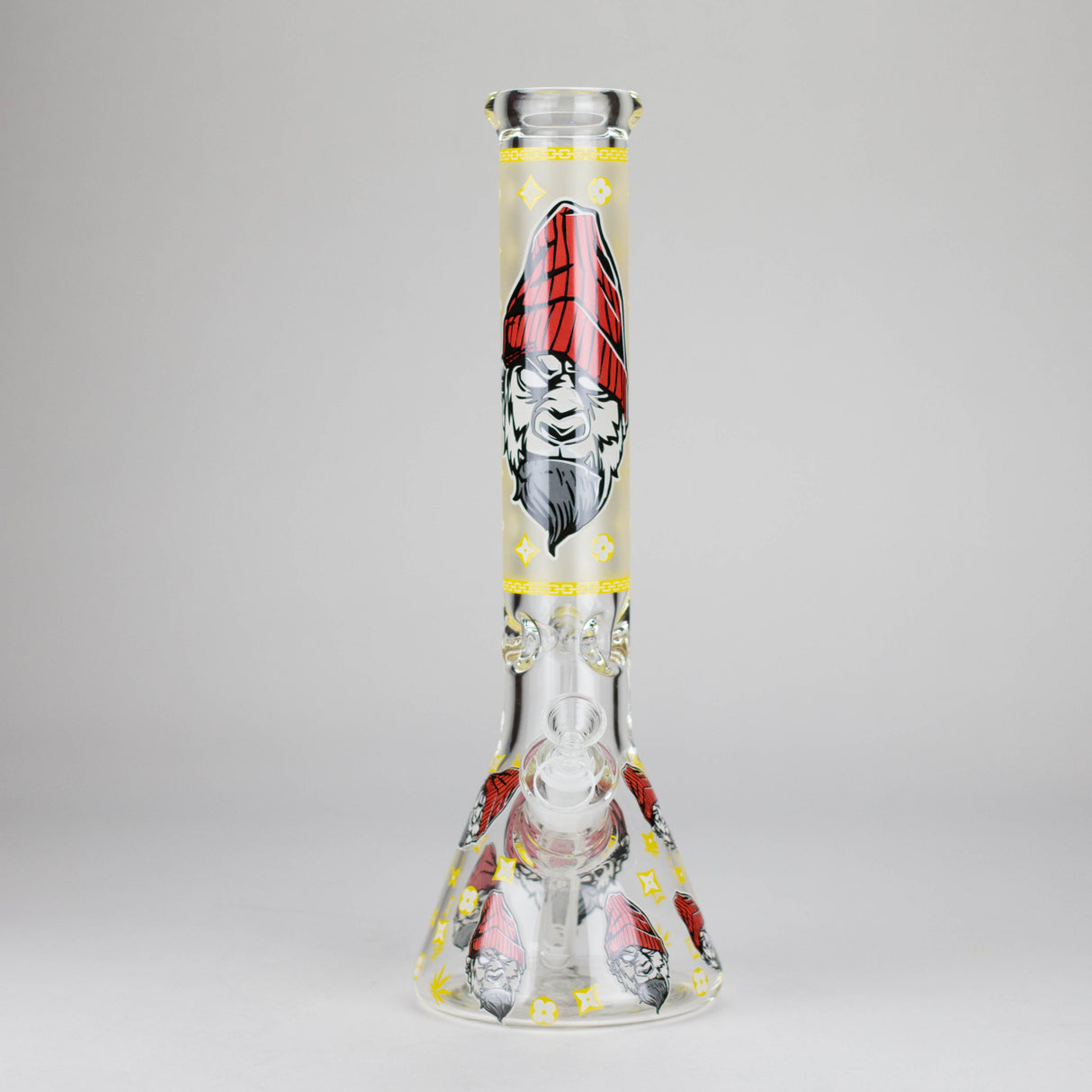 13" Glow-in-the-Dark Gorilla Skull Beaker Bong
