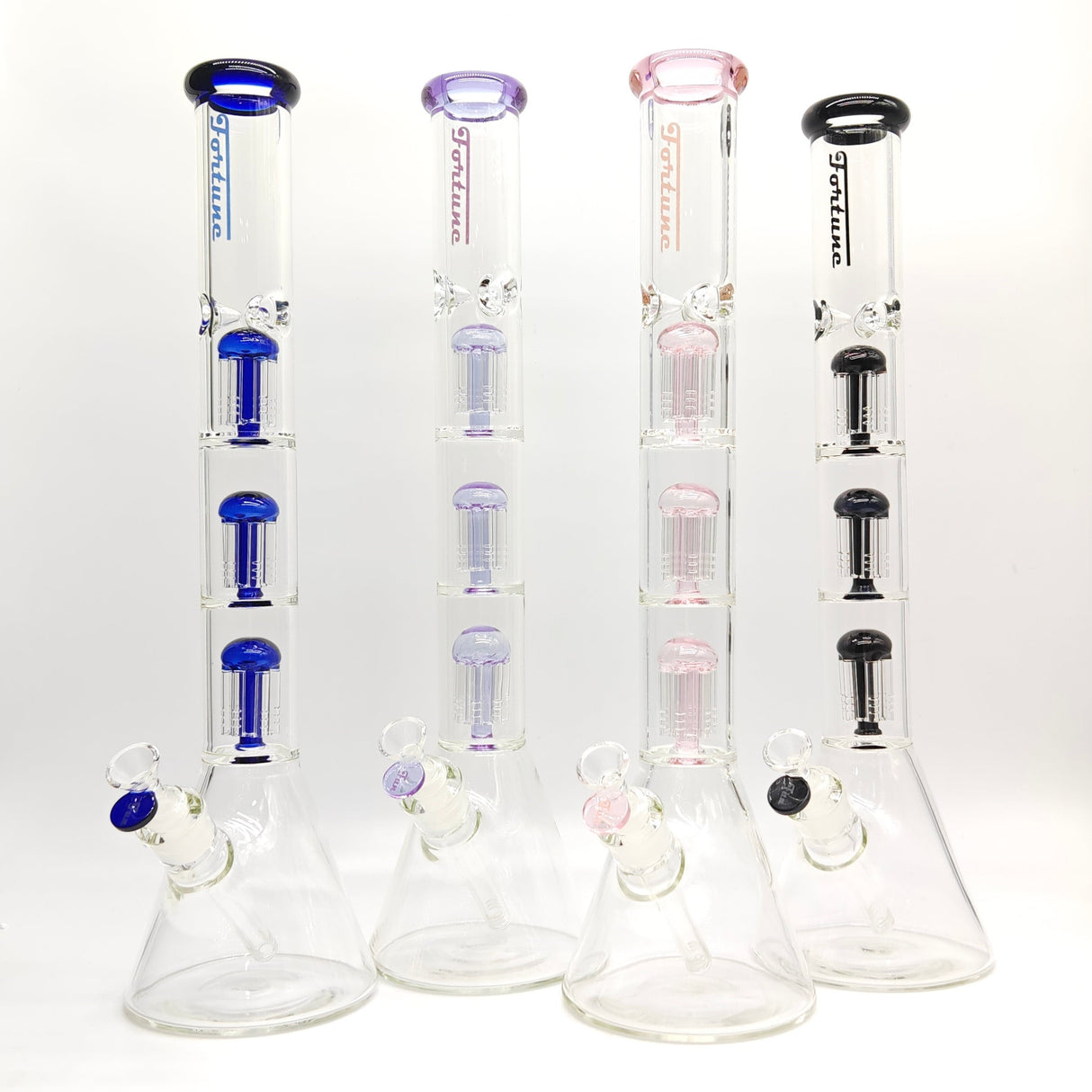 Fortune 20" Triple 6-Arm Tree Perc Beaker Bong