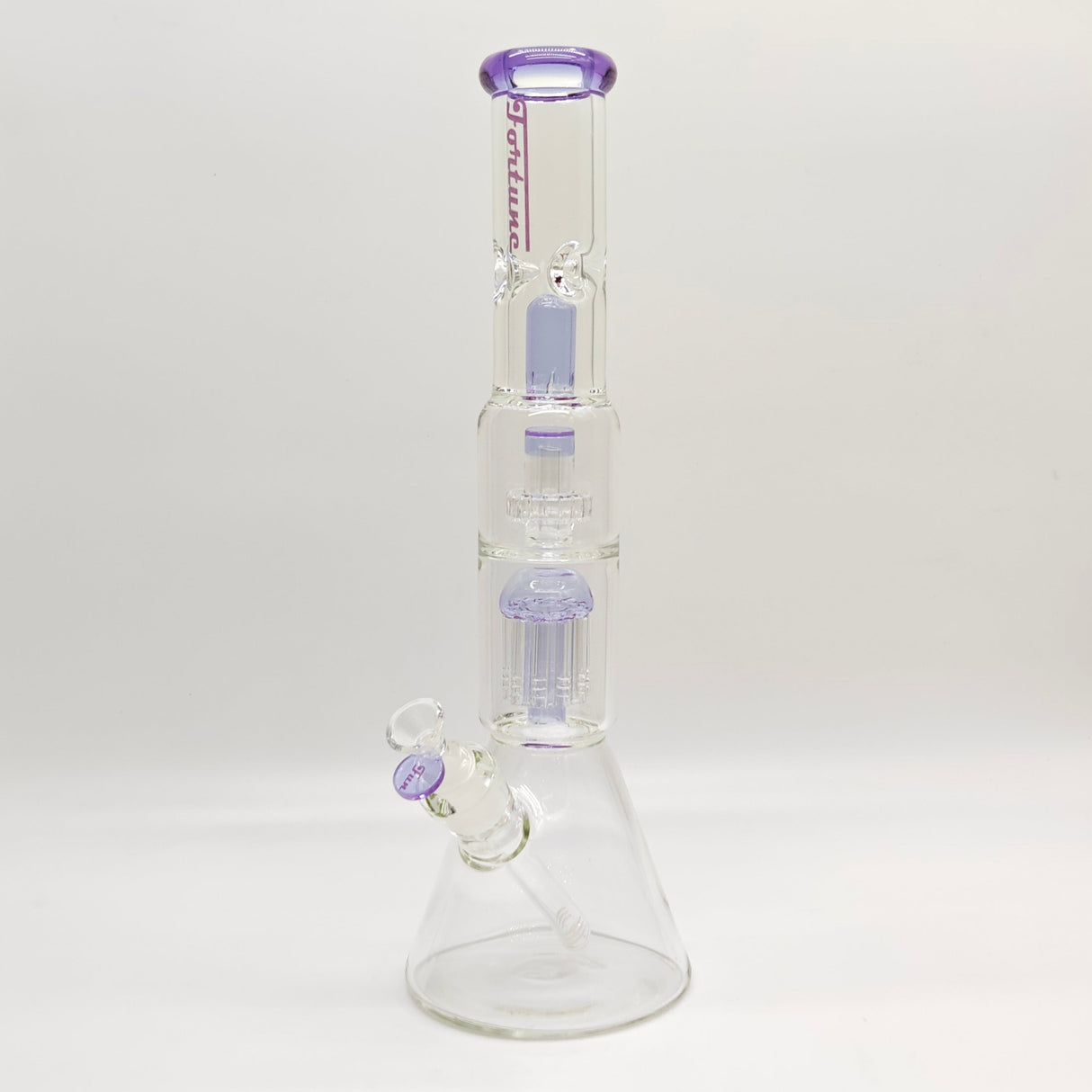 Fortune 16" Double Disc 6-Arm Tree Perc Beaker Bong