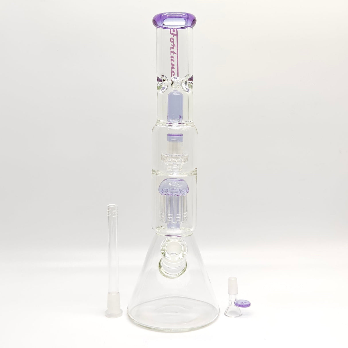 Fortune 16" Double Disc 6-Arm Tree Perc Beaker Bong