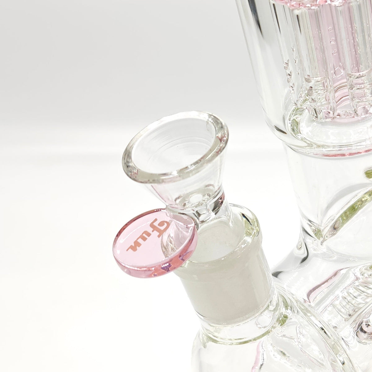 Fortune 14-Inch Double Inline Stemless Grid Perc Bong