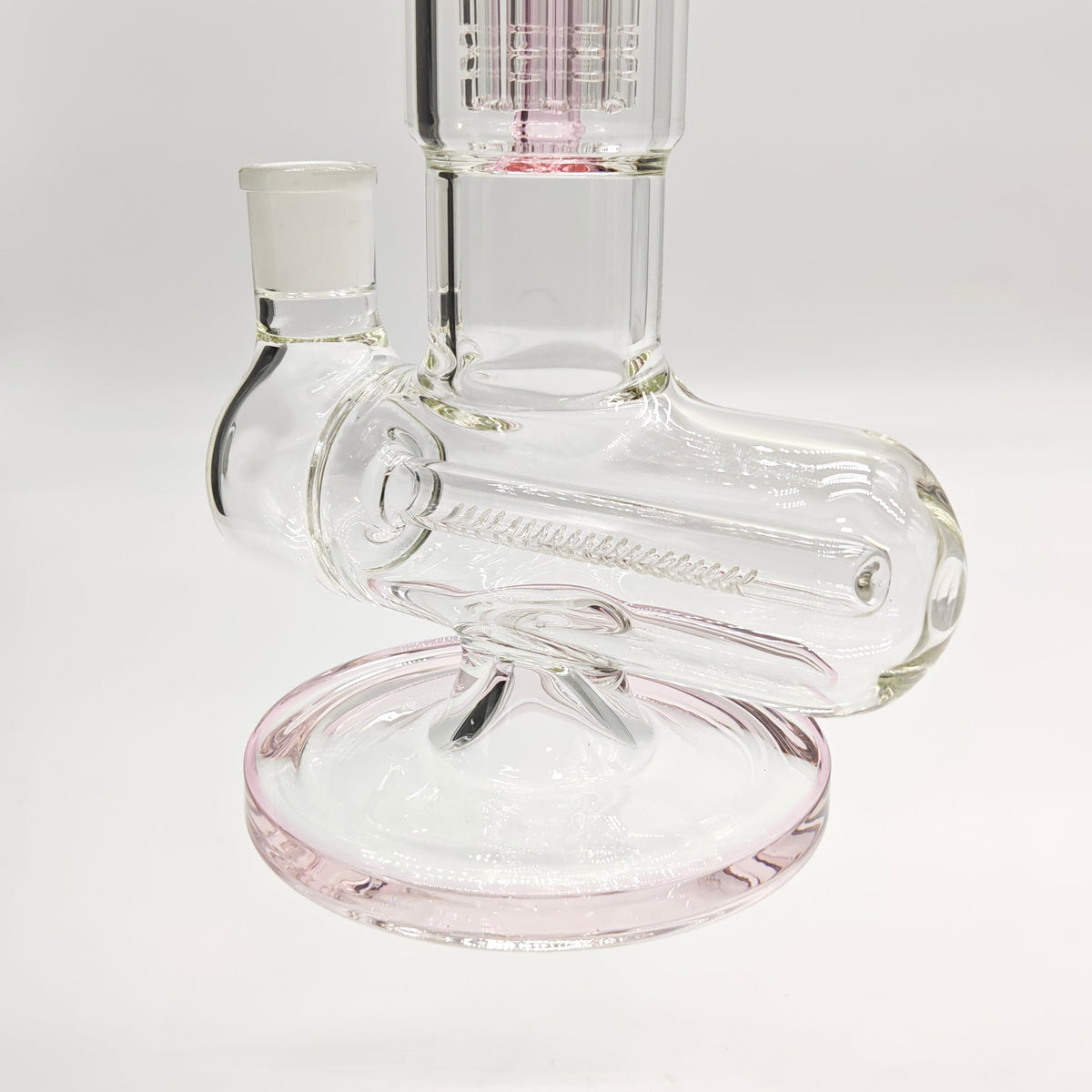 Fortune 14-Inch Double Inline Stemless Grid Perc Bong