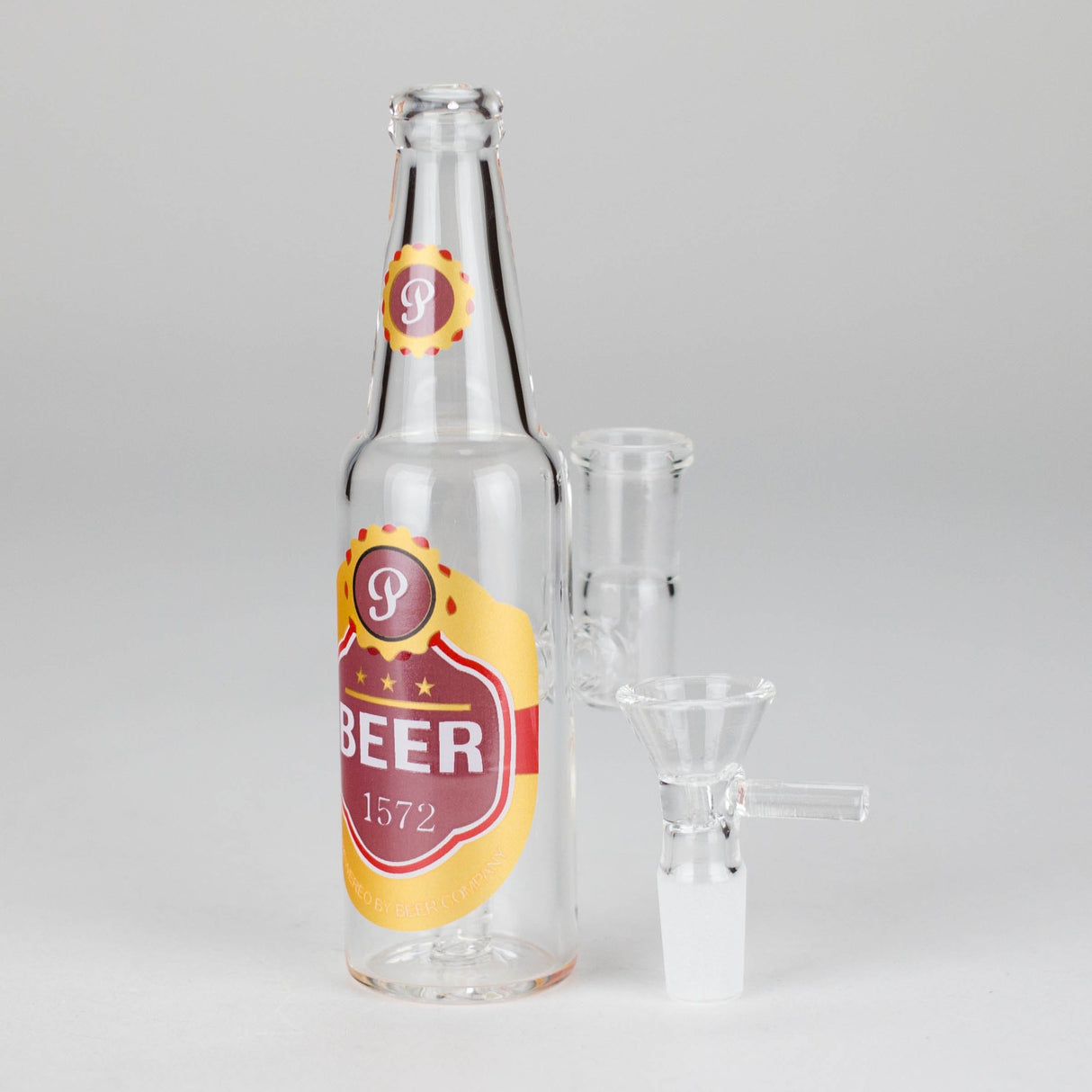 Canadian Distributor Glass Bong 6" Novelty Beer Bottle Glass Water Pipe 6" Beer Bottle Design Glass Bong