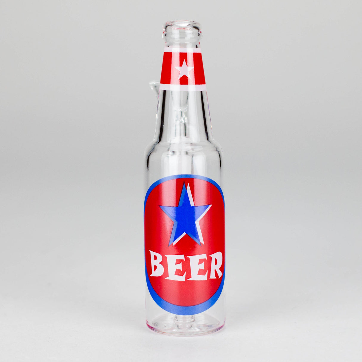 6" Novelty Beer Bottle Glass Water Pipe