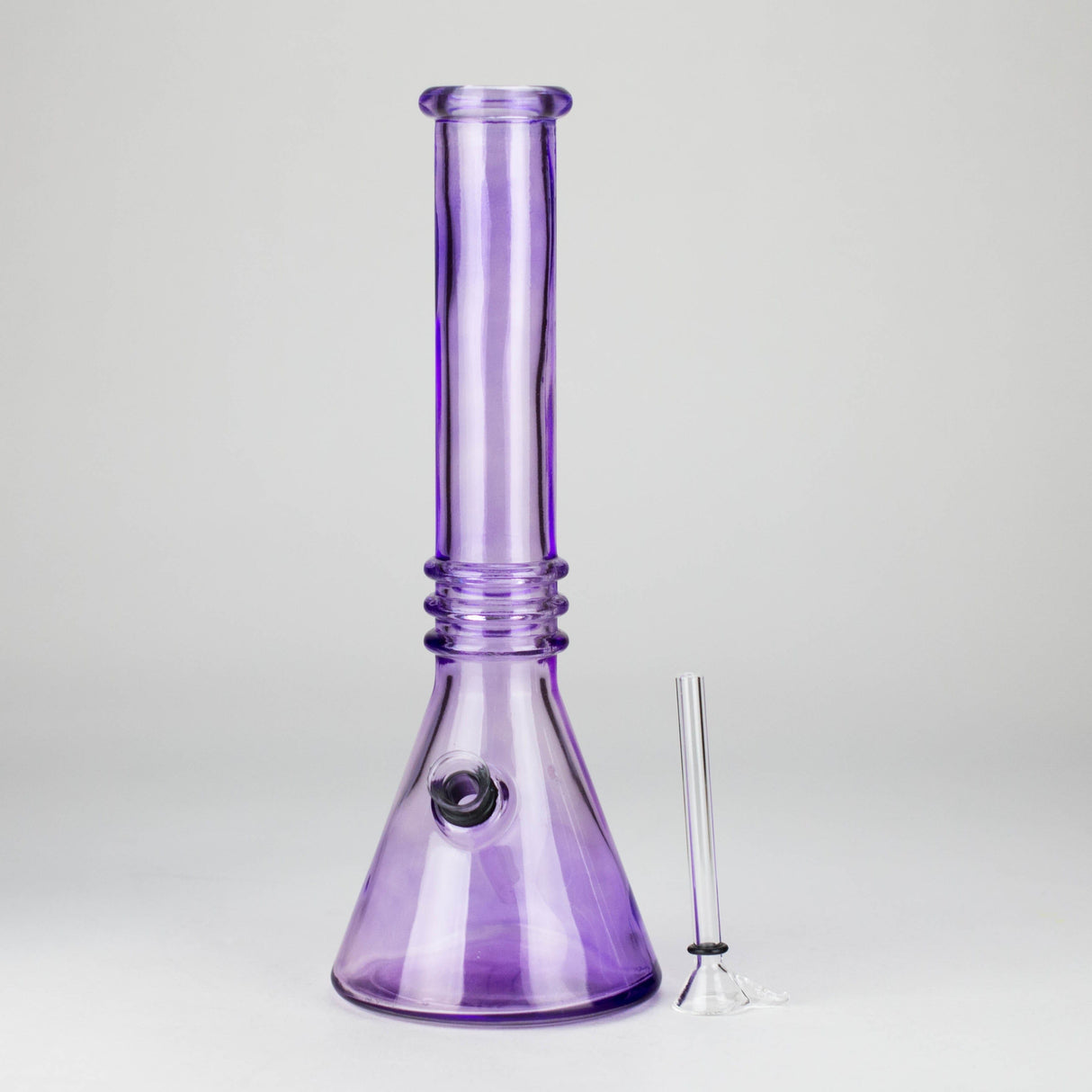 ONE Glass Bong 12" Coloured Soft Glass Water Bong with 3.5" Bowl Slide 2" Coloured Soft Glass Bong
