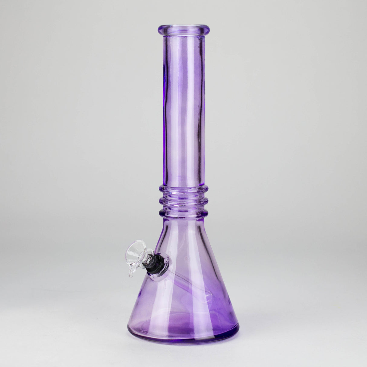 12" Coloured Soft Glass Water Bong with 3.5" Bowl Slide