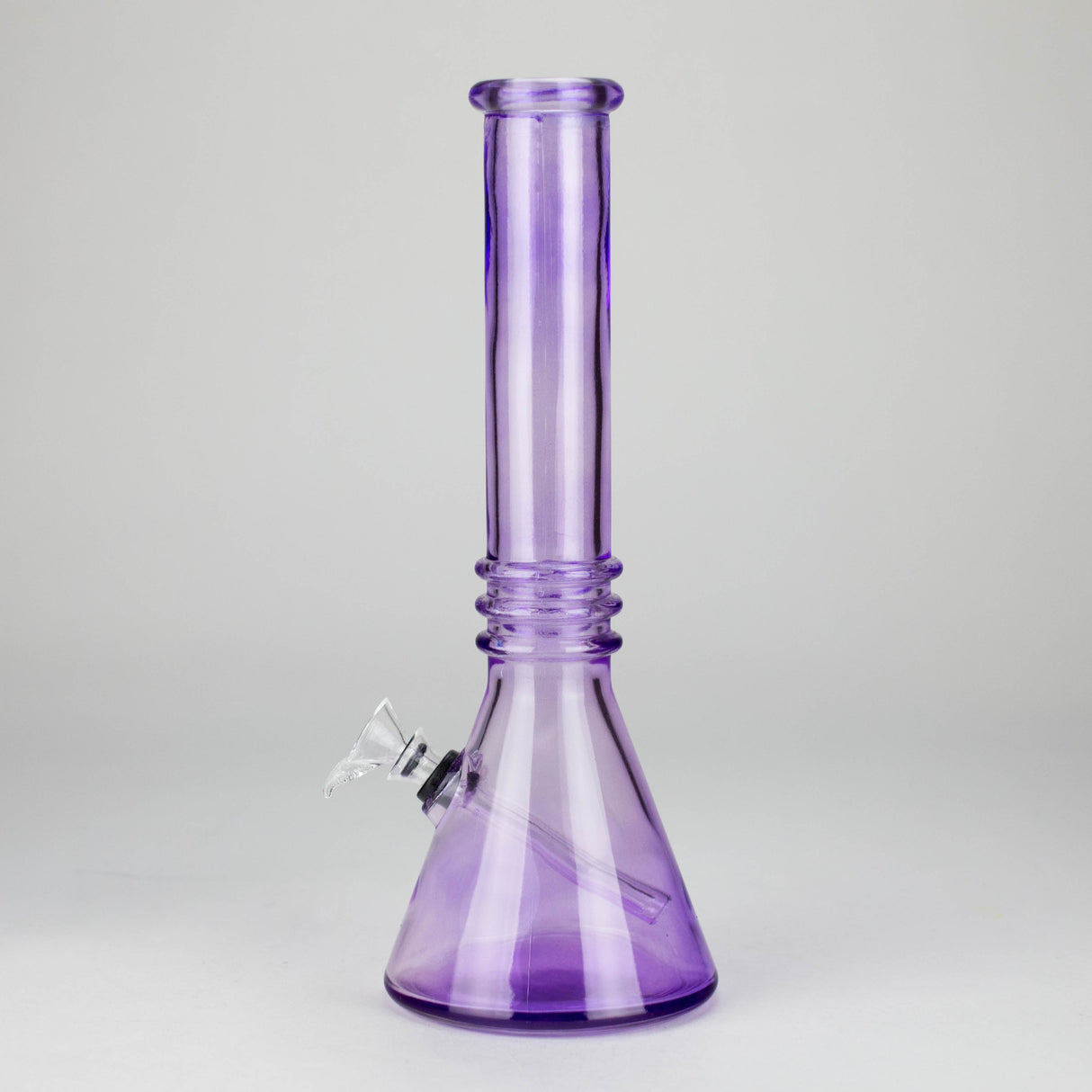 12" Coloured Soft Glass Water Bong with 3.5" Bowl Slide