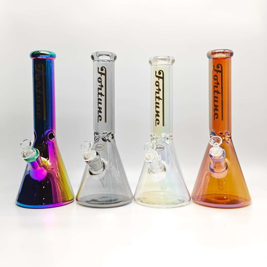 14“ 9mm Electroplated Beaker Bong-Assorted Color