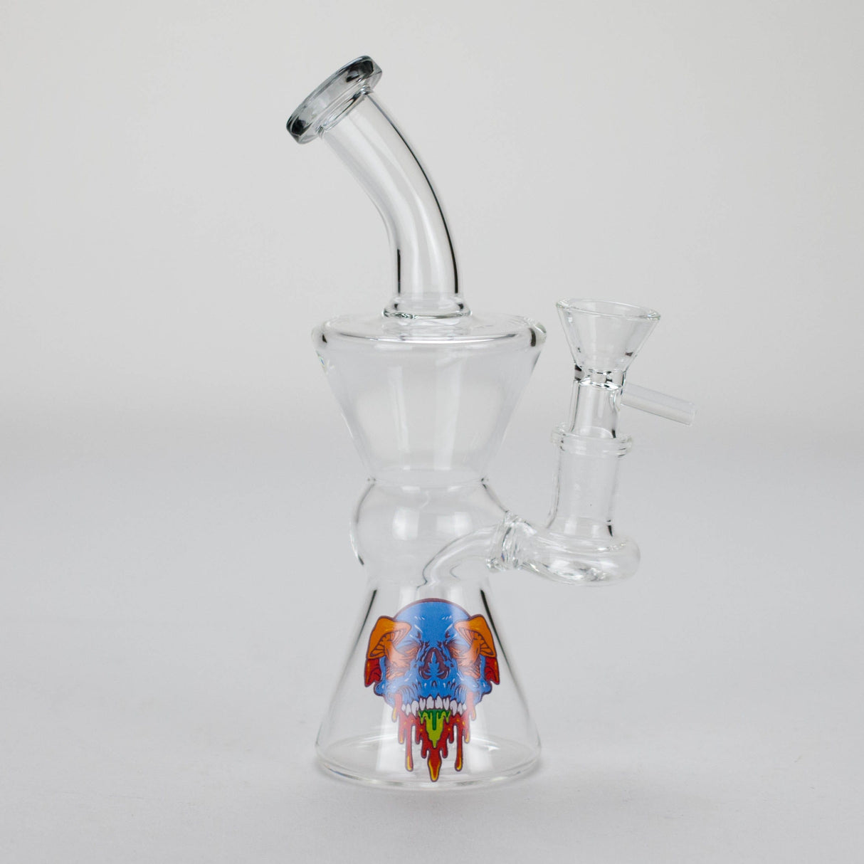Canadian Distributor Glass Bong 6.5" Cartoon Print Glass Bong with Fixed Diffuser Cartoon Mini Bong with 14 mm Bowl | Canada