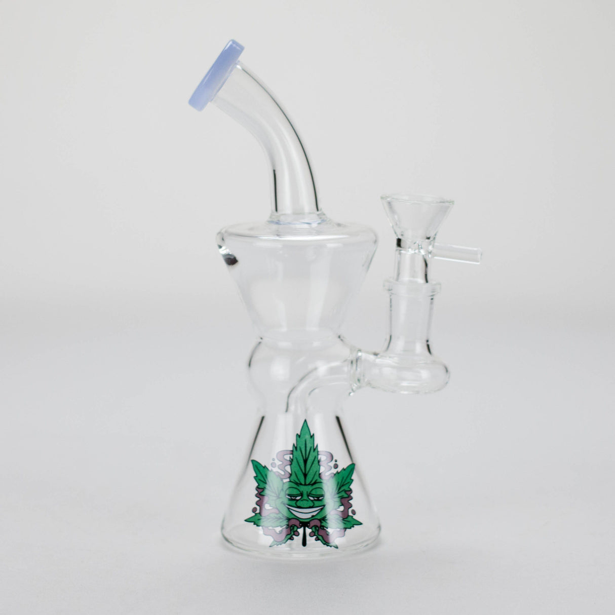 Canadian Distributor Glass Bong 6.5" Cartoon Print Glass Bong with Fixed Diffuser Cartoon Mini Bong with 14 mm Bowl | Canada
