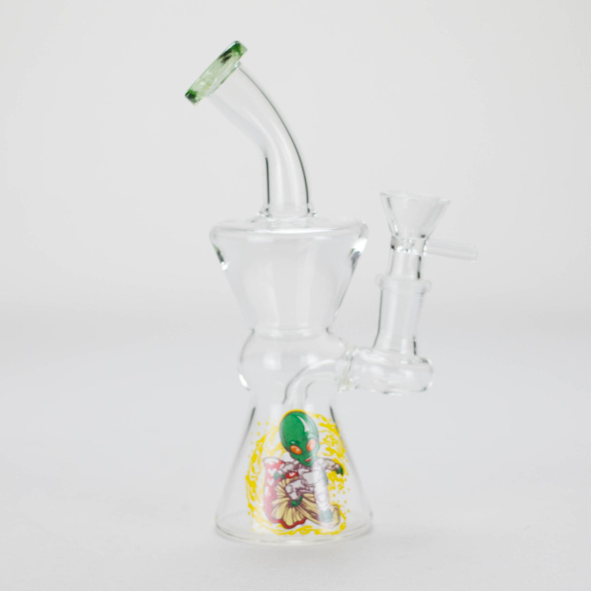 Canadian Distributor Glass Bong 6.5" Cartoon Print Glass Bong with Fixed Diffuser Cartoon Mini Bong with 14 mm Bowl | Canada