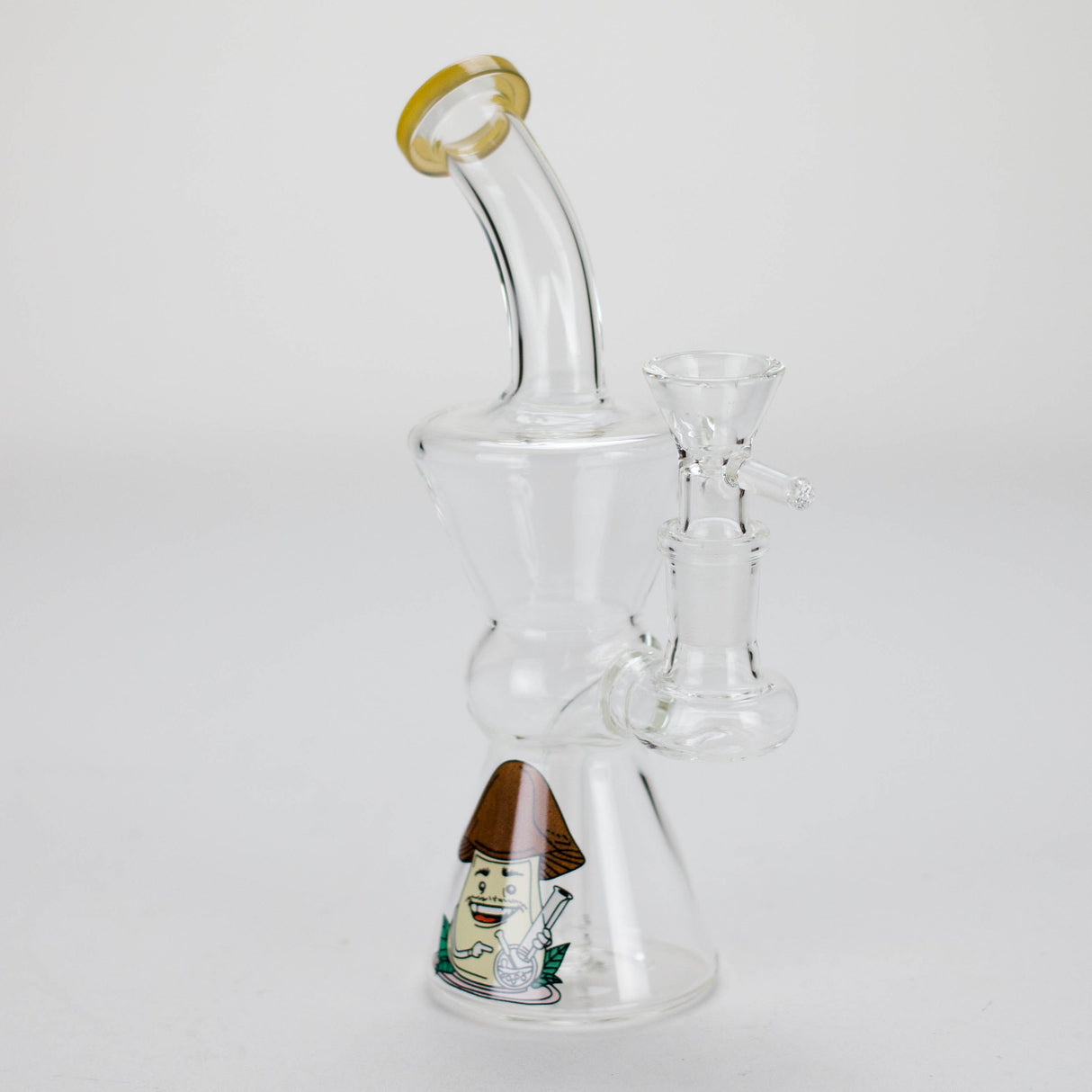 Canadian Distributor Glass Bong 6.5" Cartoon Print Glass Bong with Fixed Diffuser Cartoon Mini Bong with 14 mm Bowl | Canada