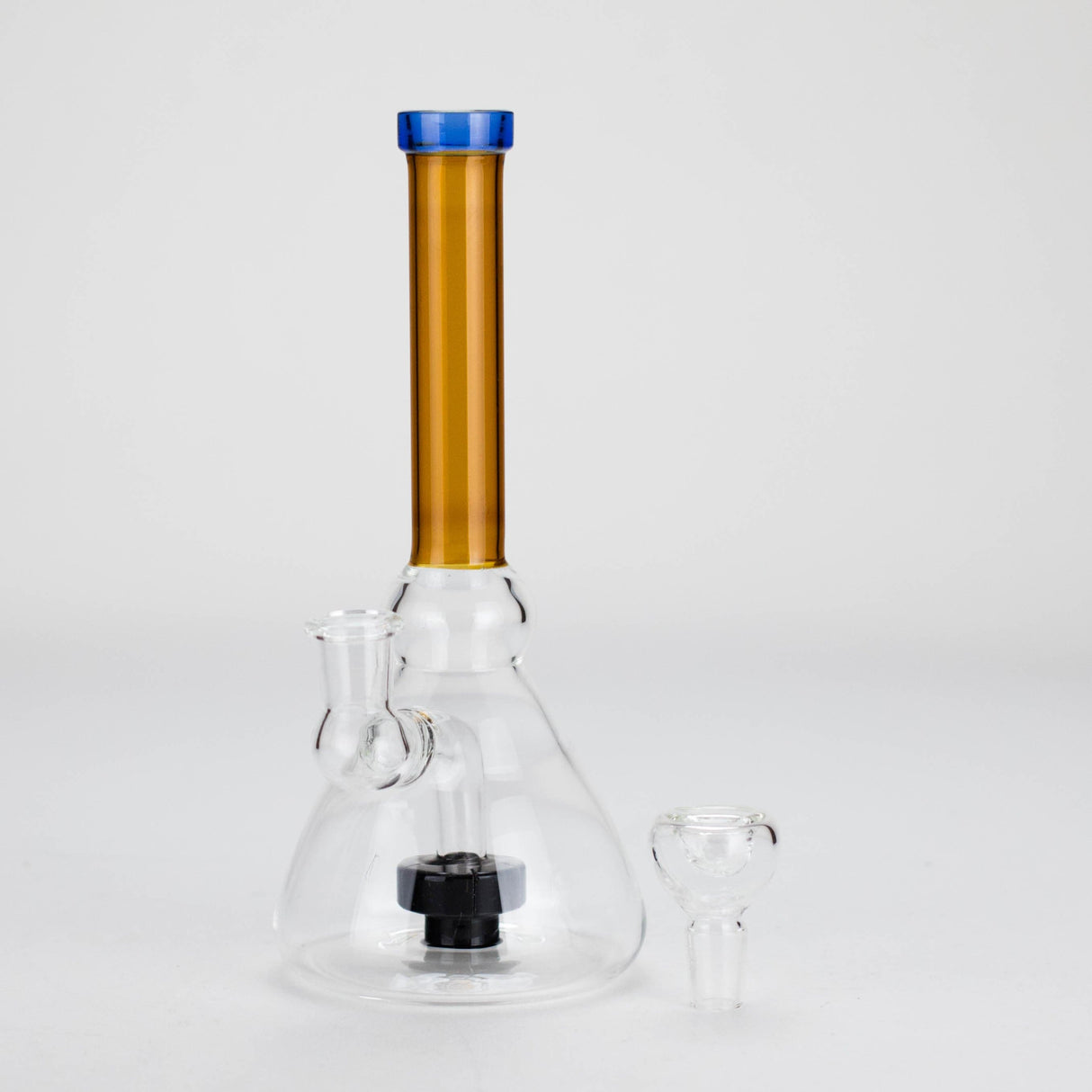 Bongzie Smokes Glass Bong 8.5" Stemless Glass Bong with Diffuser – Assorted Colors 8.5" Stemless Glass Bong with Diffuser – Assorted Colors