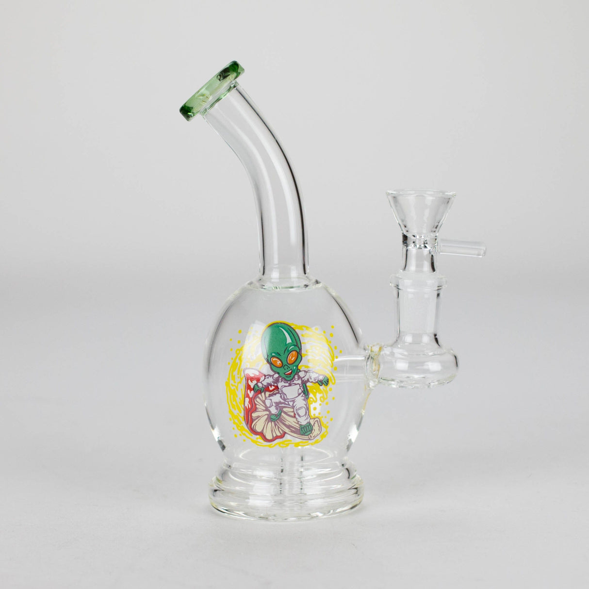 Canadian Distributor Glass Bong 6.5" Cartoon Print Mini Bong with Fixed Diffuser 6.5" Cartoon Mini Bong with Fixed Diffuser