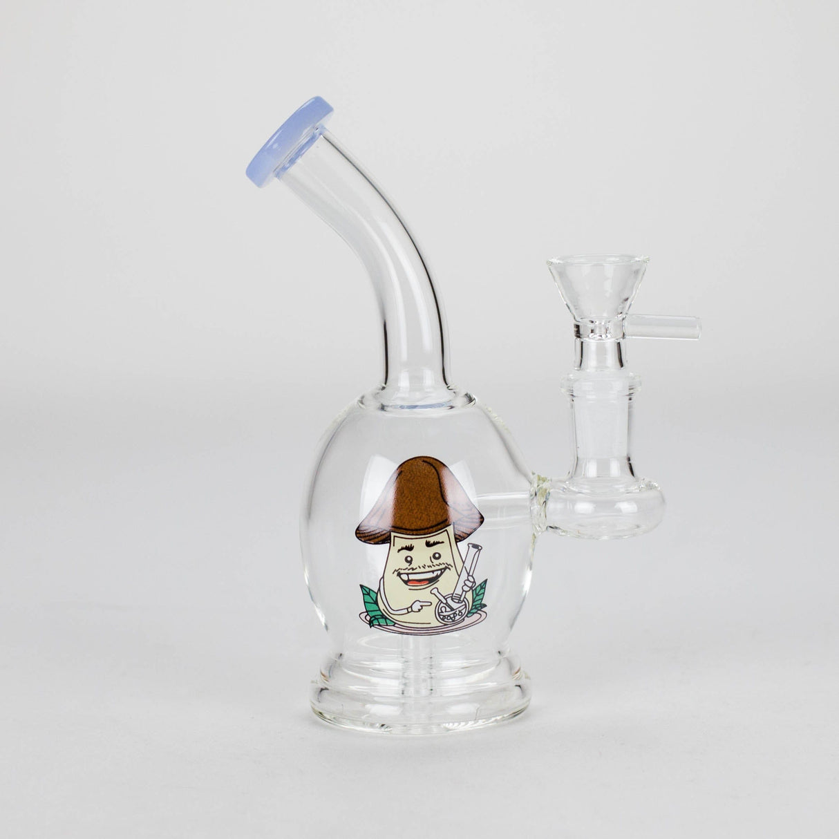 Canadian Distributor Glass Bong 6.5" Cartoon Print Mini Bong with Fixed Diffuser 6.5" Cartoon Mini Bong with Fixed Diffuser