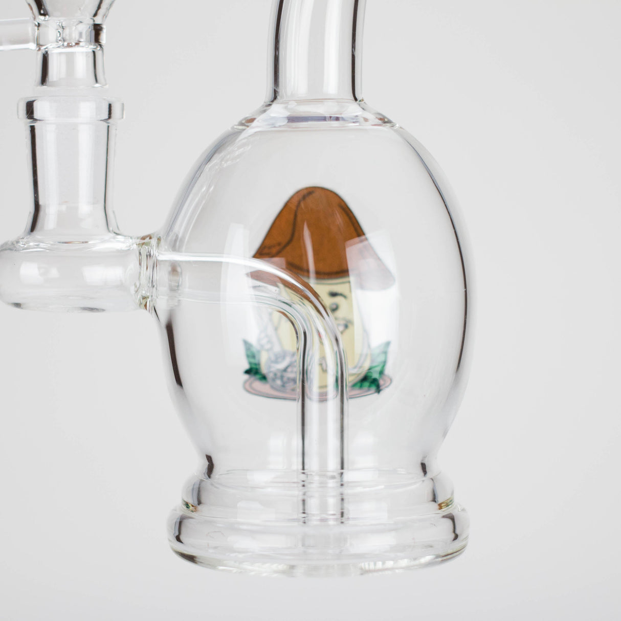 6.5" Cartoon Print Mini Bong with Fixed Diffuser