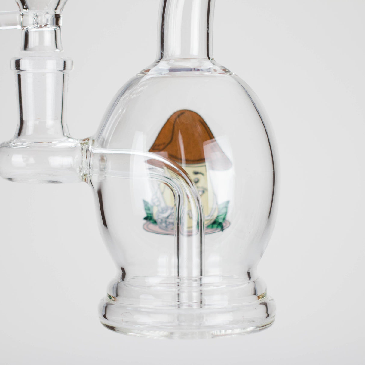 Canadian Distributor Glass Bong 6.5" Cartoon Print Mini Bong with Fixed Diffuser 6.5" Cartoon Mini Bong with Fixed Diffuser
