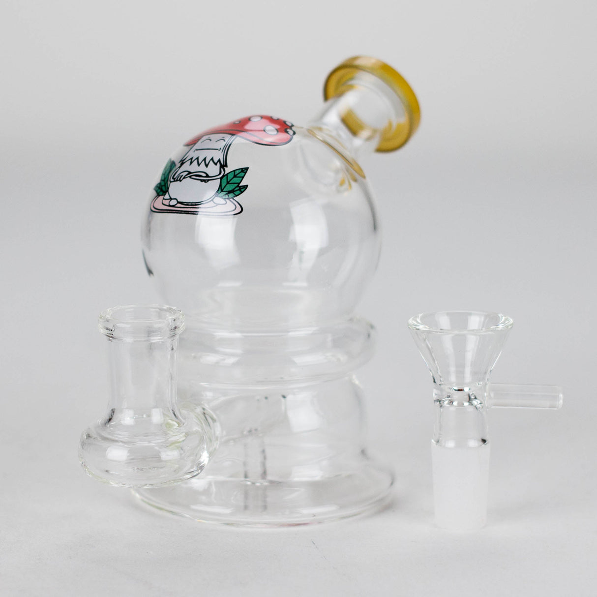 6.5" Cartoon-Themed Mini Bong with 14 mm Bowl