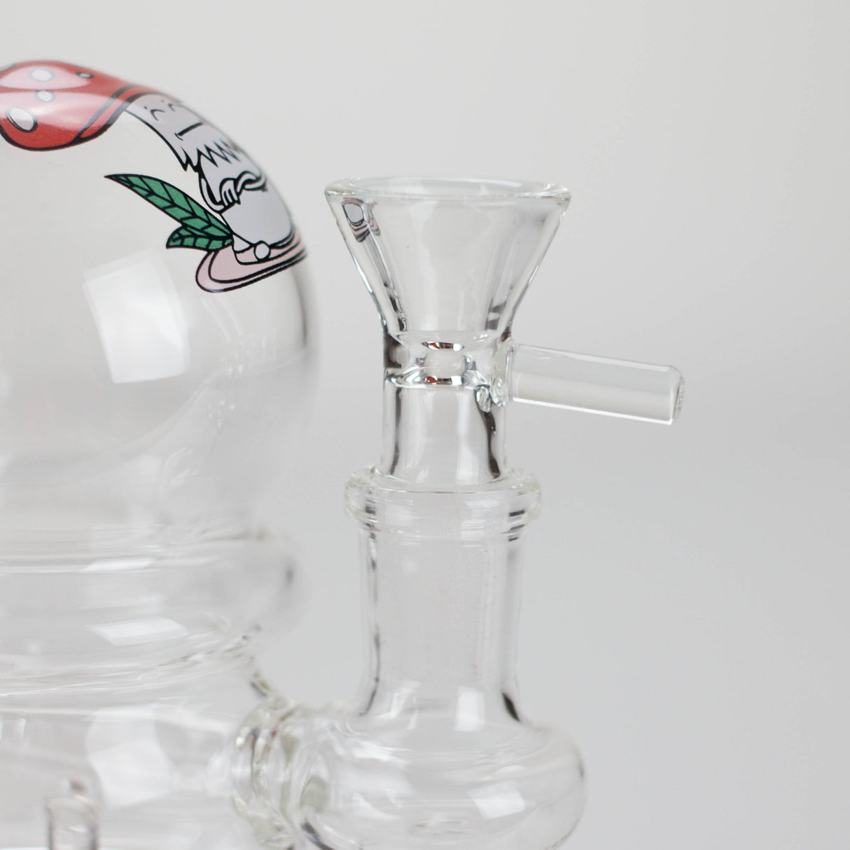 Canadian Distributor Glass Bong 6.5" Cartoon-Themed Mini Bong with 14 mm Bowl 6.5" Cartoon Glass Bong with Diffuser
