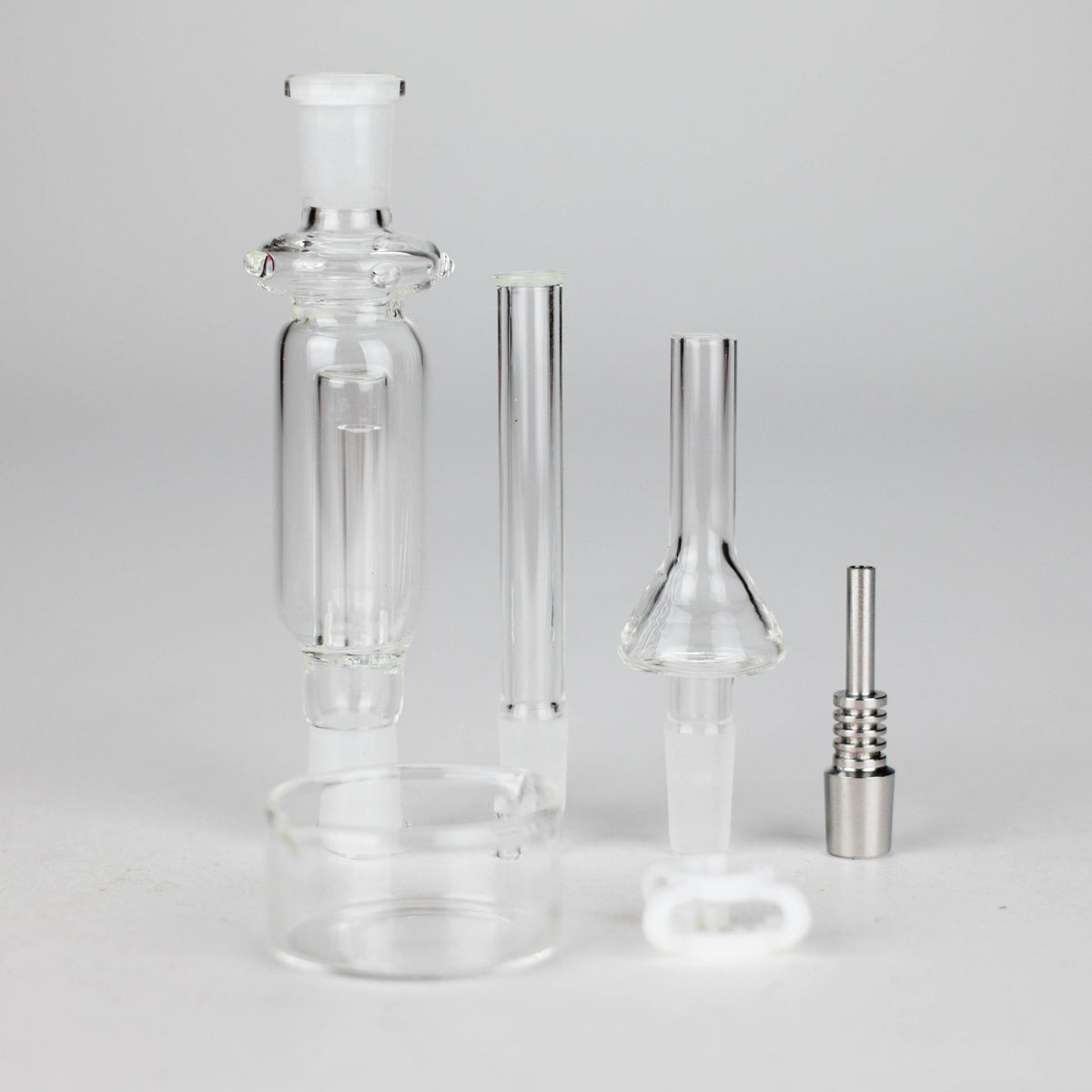 RMG WHOLESALE Nectar Collector Glass Nectar Collector Kit with Titanium Tip – Complete Set in Premium Red Box Glass Nectar Collector Kit with Titanium Tip – Complete Set in Premium Red Box