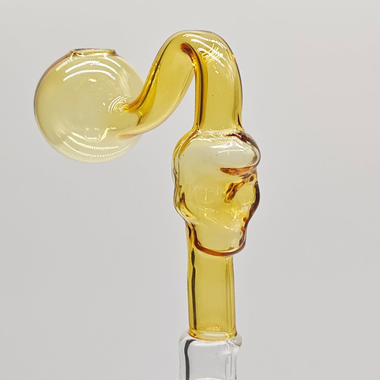 Colorful Skull Oil Burner Pipe Bowl