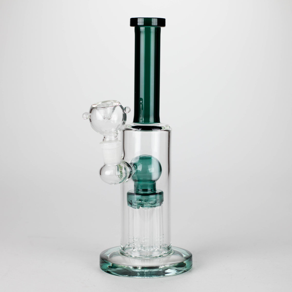 Bongzie Smokes Glass Bong 10" glass bong with 8 tree-arm diffuser 10" glass bong with 8 tree-arm diffuser
