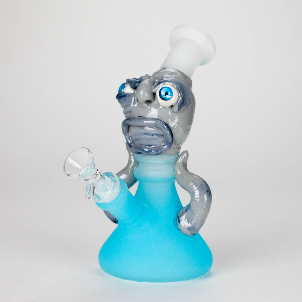 DY Glass Glass Bong 7.5" Sci-Fi Alien Glass Bong with 14 mm Bowl ZogSquad 7.5" Alien Frosted Glass Bong | Canada
