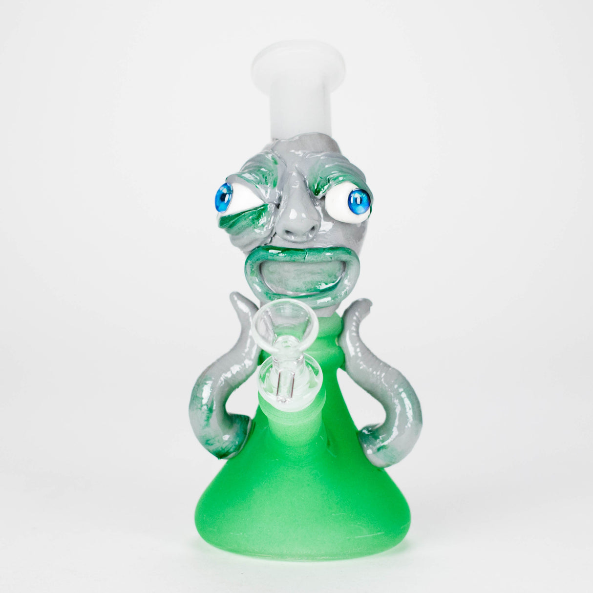 7.5" Sci-Fi Alien Glass Bong with 14 mm Bowl