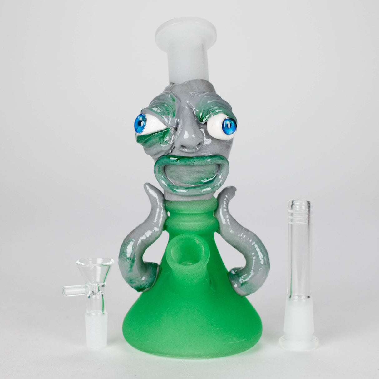 7.5" Sci-Fi Alien Glass Bong with 14 mm Bowl